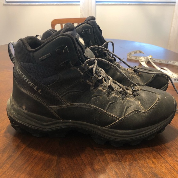 Merrell Insulated Hiking Boots - Size 10 - Black - 200g Thinsulate - Picture 5 of 7